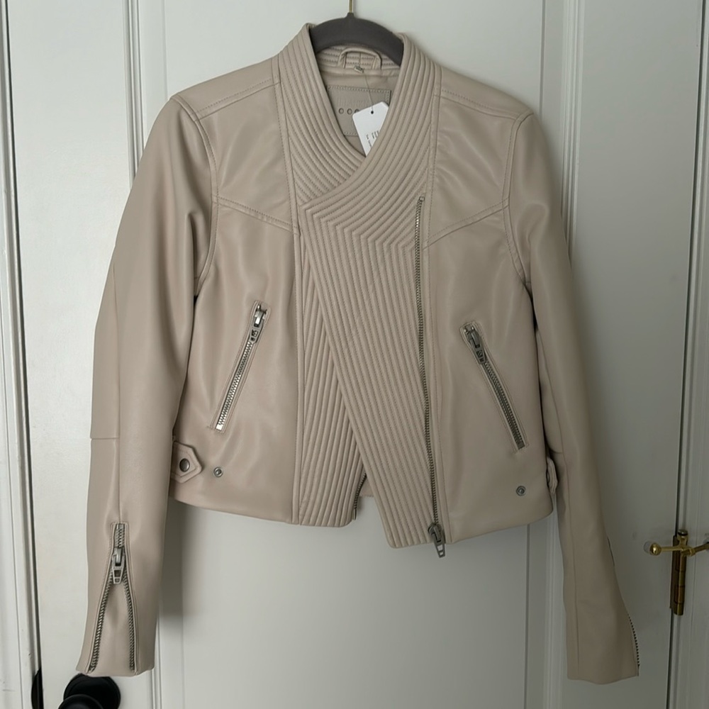 NWT Blank NYC Faux Leather Moto Jacket